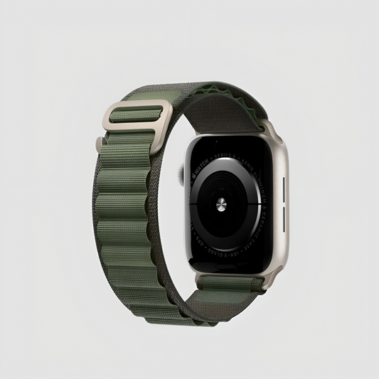 Luxe Loop Green Nylon Band for Apple Watch