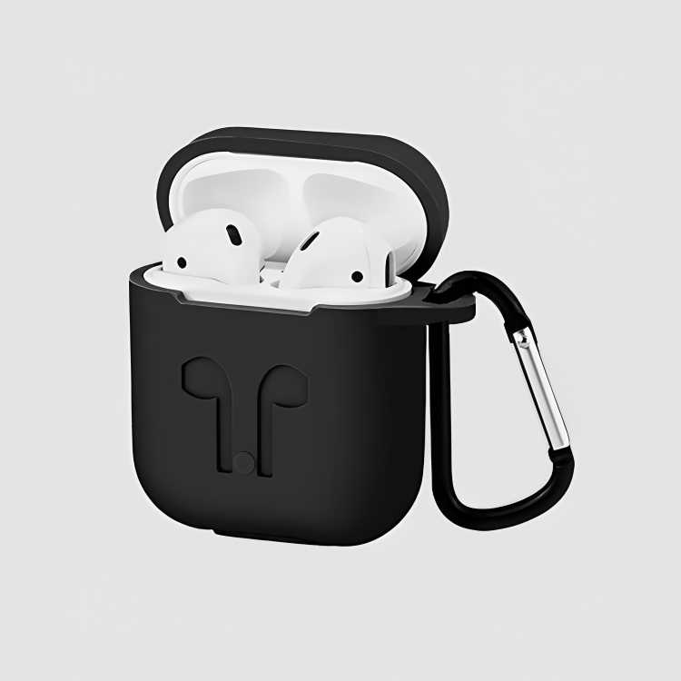 Shadow Guard Silicone Cover for AirPods 1st Gen - Black