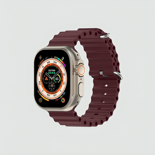 Emerald Splash Burgundy Dive WatchBand for Apple Watch