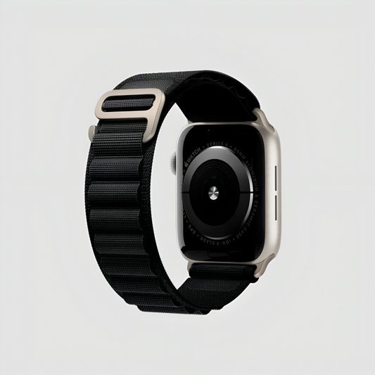 Luxe Loop Black Nylon Loop Band for Apple Watch