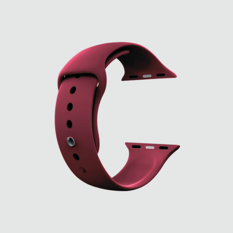 Flex Fit Comfort Burgundy Silicone Band for Apple Watch