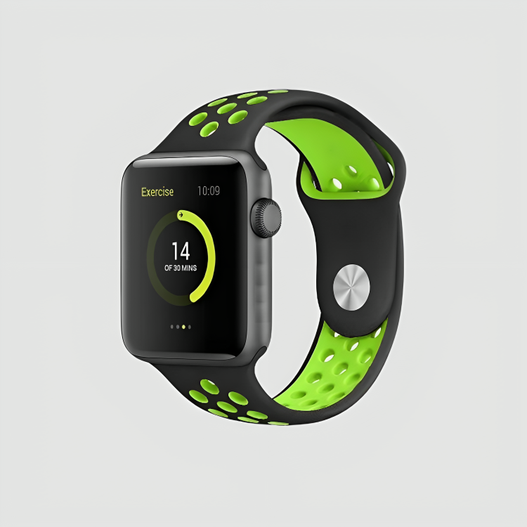 Active Flex Green Silicone Band for Apple Watch