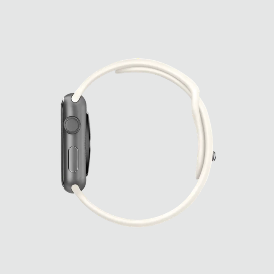 Flex Fit Comfort Beige Silicone Band  for Apple Watch