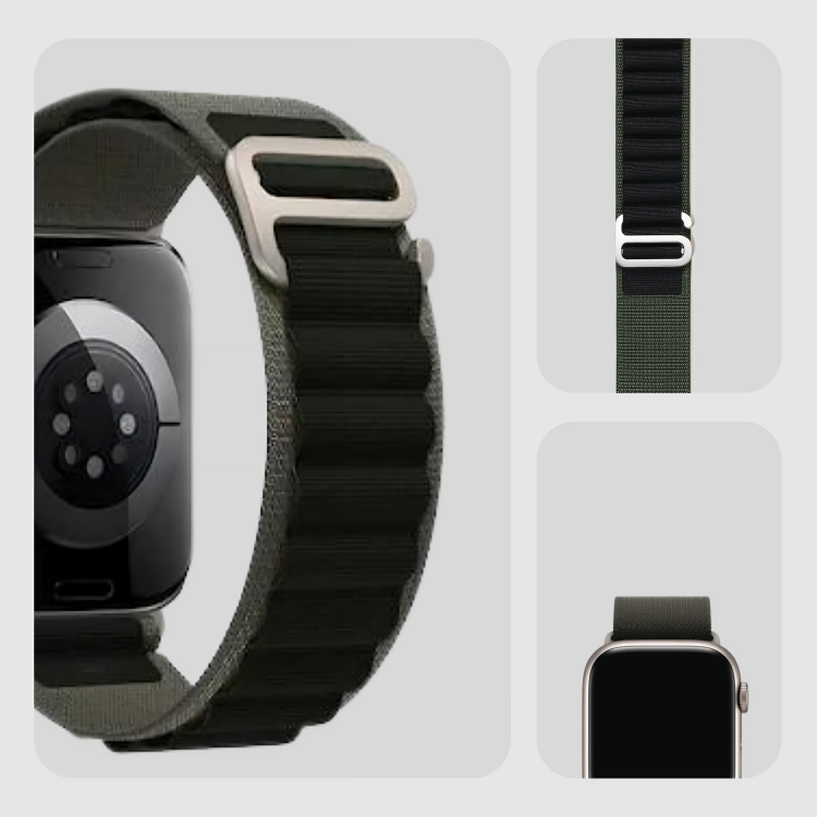 Luxe Loop Green-Black Band for Apple Watch