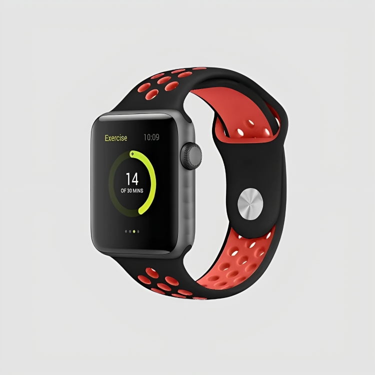 Active Flex Red Silicone Band for Apple Watch