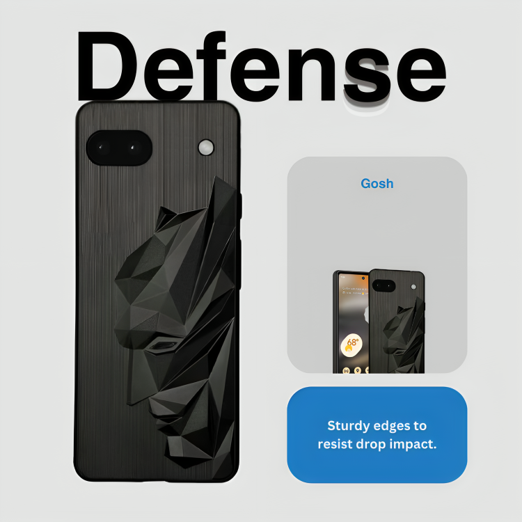 Hero Guard Back Cover Case Compatible with Pixel 6 (TPU | Black)