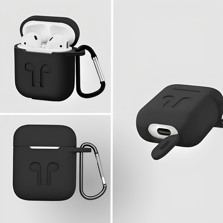 Shadow Guard Silicone Cover for AirPods 1st Gen - Black