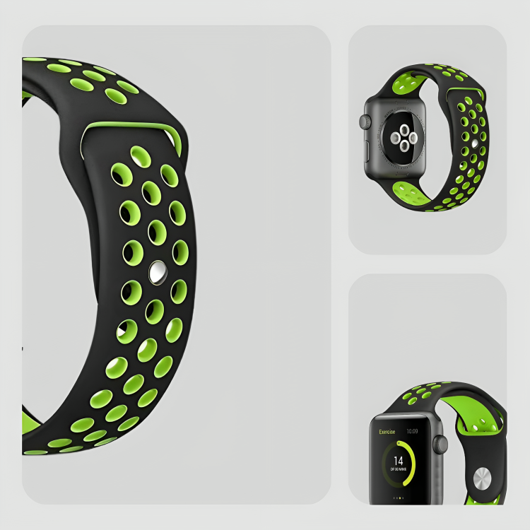 Active Flex Green Silicone Band for Apple Watch