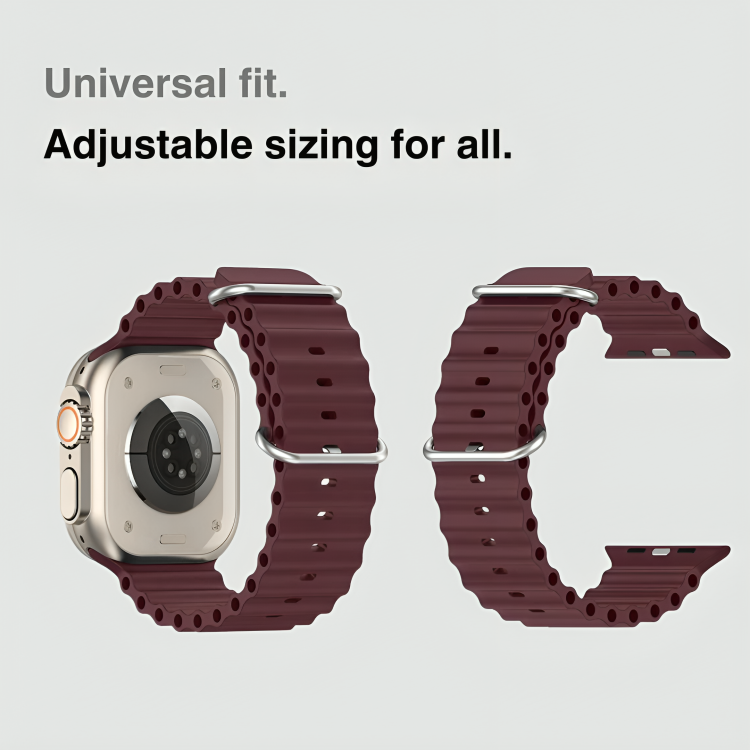 Emerald Splash Burgundy Dive WatchBand for Apple Watch