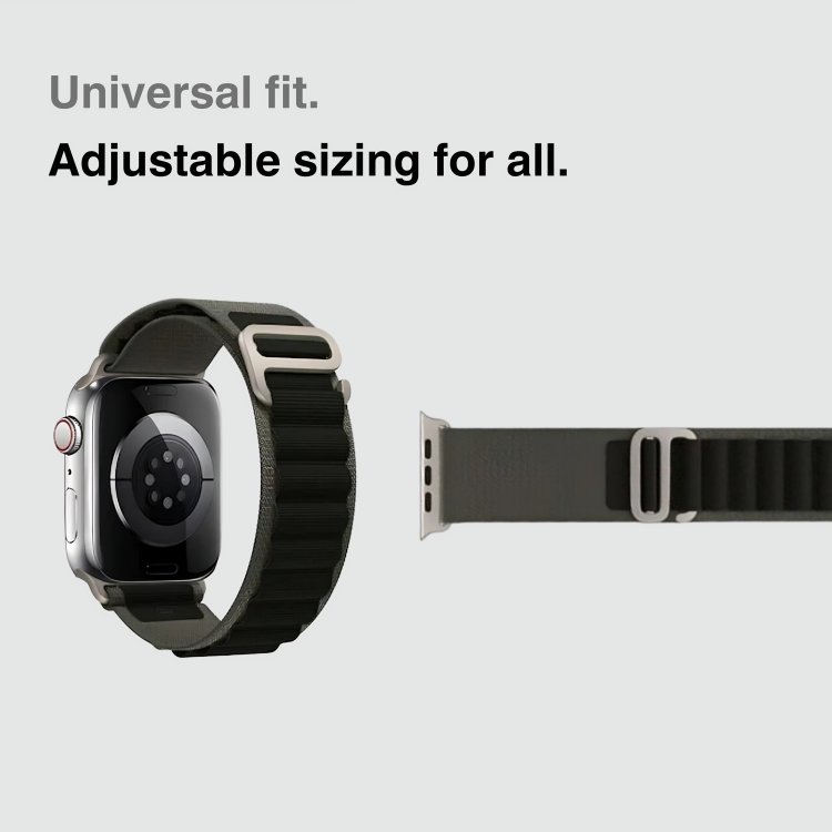 Luxe Loop Green-Black Band for Apple Watch