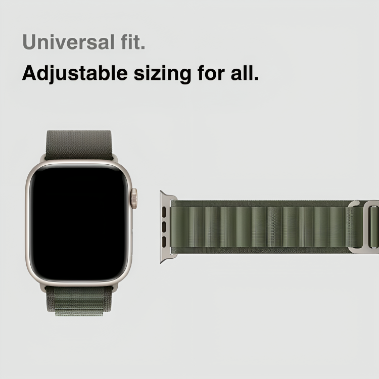 Luxe Loop Green Nylon Band for Apple Watch