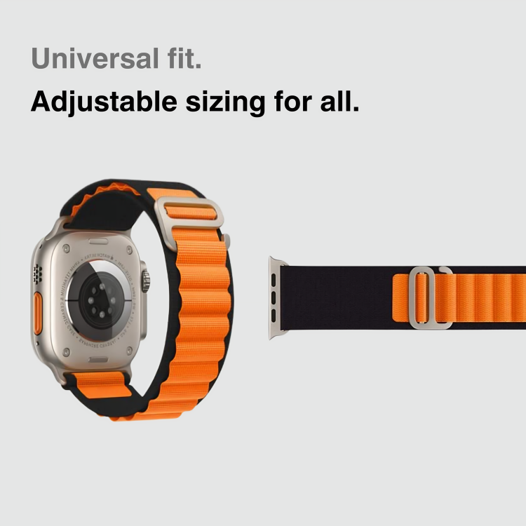 Luxe Loop Black-Orange Band for Apple Watch