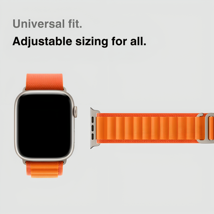 Luxe Loop Orange Nylon Band for Apple Watch