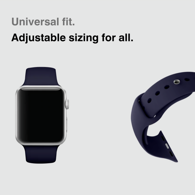 Flex Fit Comfort Blue Silicone Band  for Apple Watch