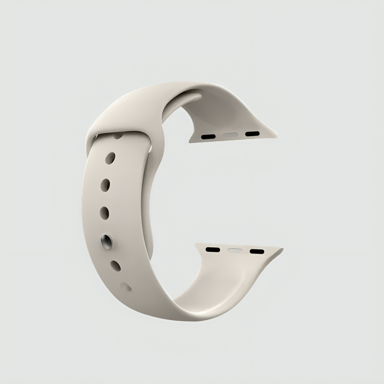 Flex Fit Comfort Beige Silicone Band  for Apple Watch