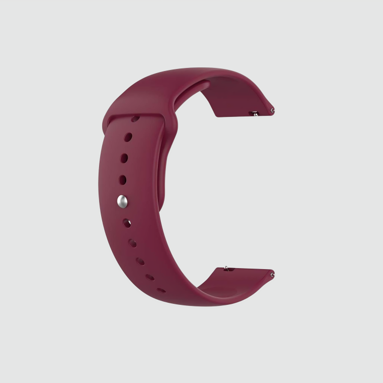 Flex Fit Comfort Burgundy Silicone Band for Samsung/OnePlus/Fitbit Smartwatches